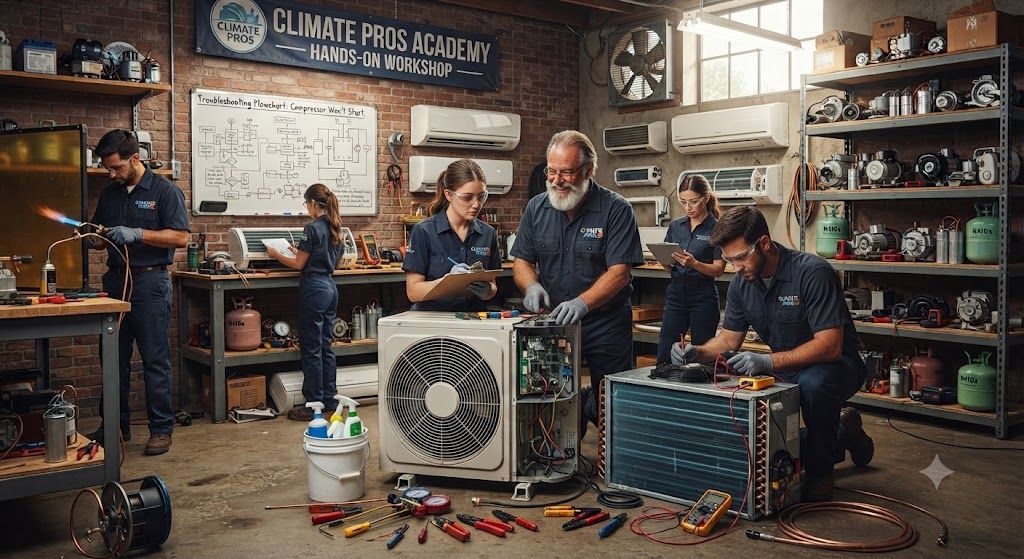 Hands-on air conditioning workshop