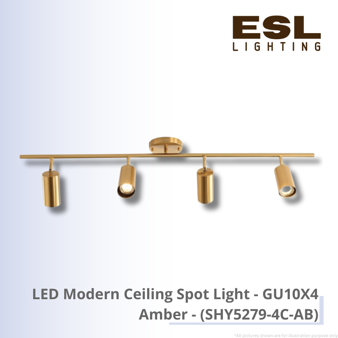 LED Modern Ceiling Spot Light GU10X4 - SHY5279-4C-AB