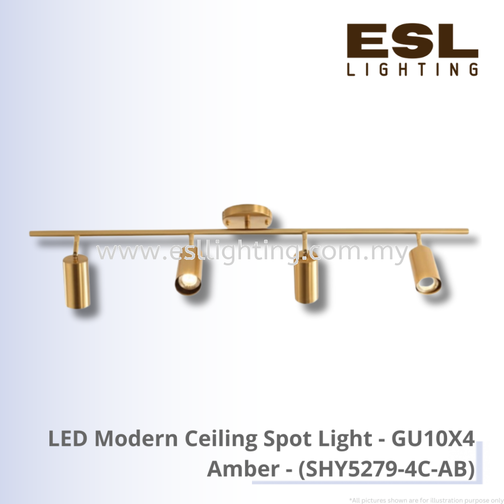 LED Modern Ceiling Spot Light GU10X4 - SHY5279-4C-AB