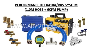 RAPID EVACUATION KIT FOR R410A/VRV SYSTEM  (1.0M HOSE AND 6CFM PUMP)