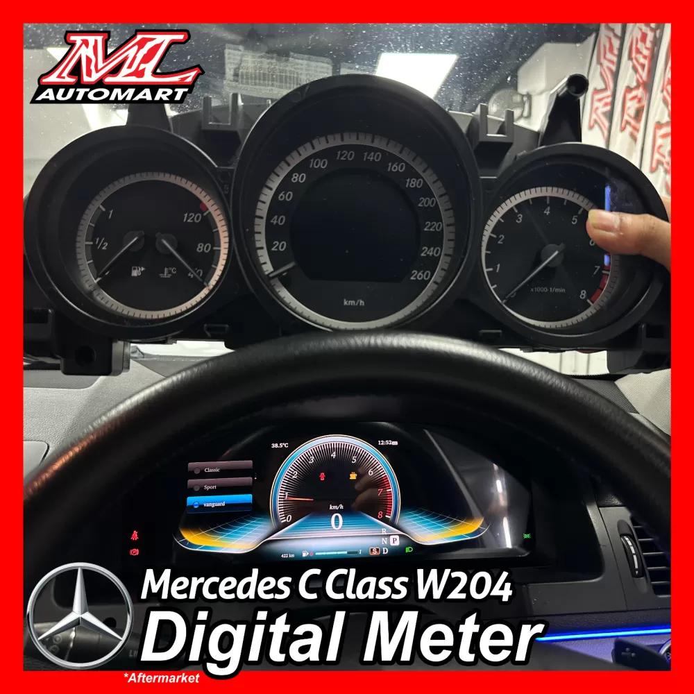*NEW Mercedes Benz C Class W204 Digital Meter