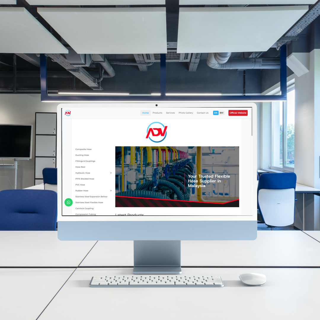 Flexible Hoses Supplier Web Design | SEO | Digital Marketing | Selangor