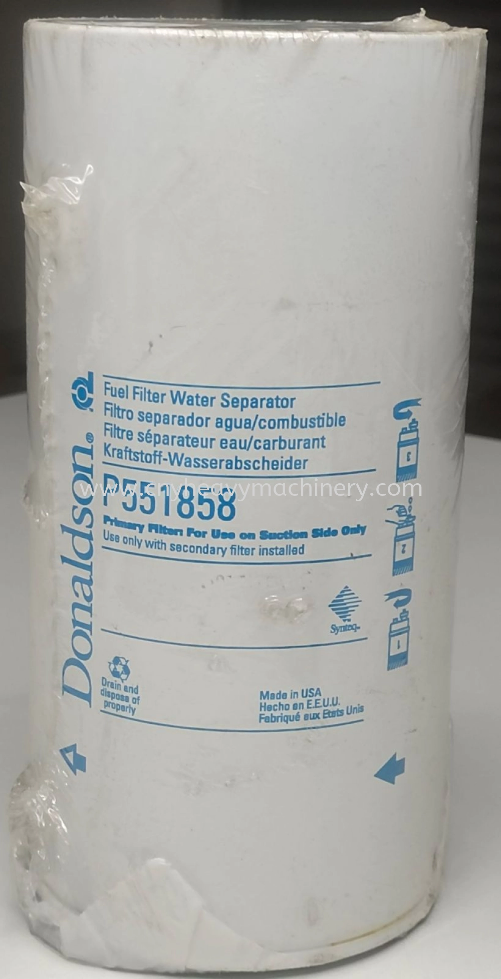 P551858 DONALDSON FUEL FILTER WATER SEPERATOR SPIN ON 