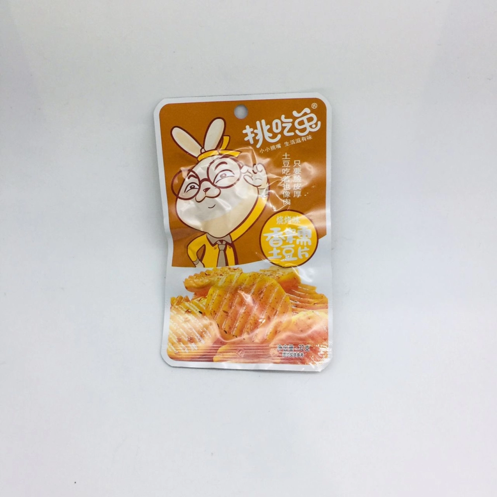Tiaochitu Barbeque Flavor Potato Slices 桃吃兔香糯土豆片 （燒烤味）32g