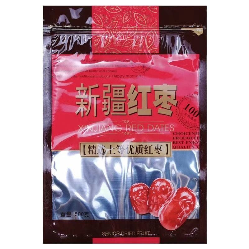 [自封袋]新疆红枣包装袋[ZIP BEG]XINJIANG RED DATES(FIT 500G)[ 100 UNIT/CTN]