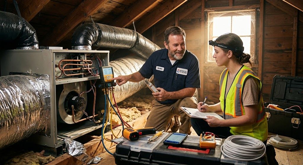 Residential air conditioner commissioning