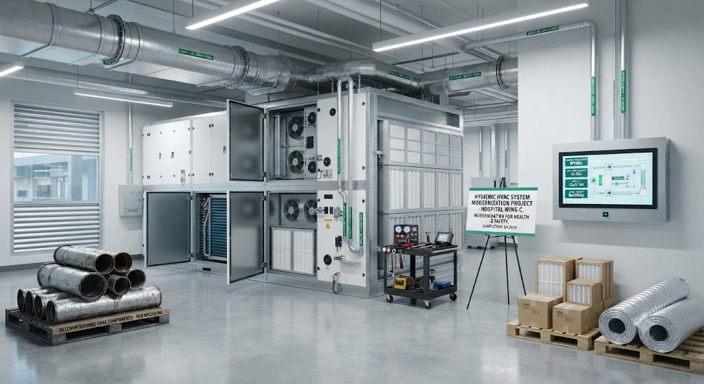 Hygienic HVAC system modernization