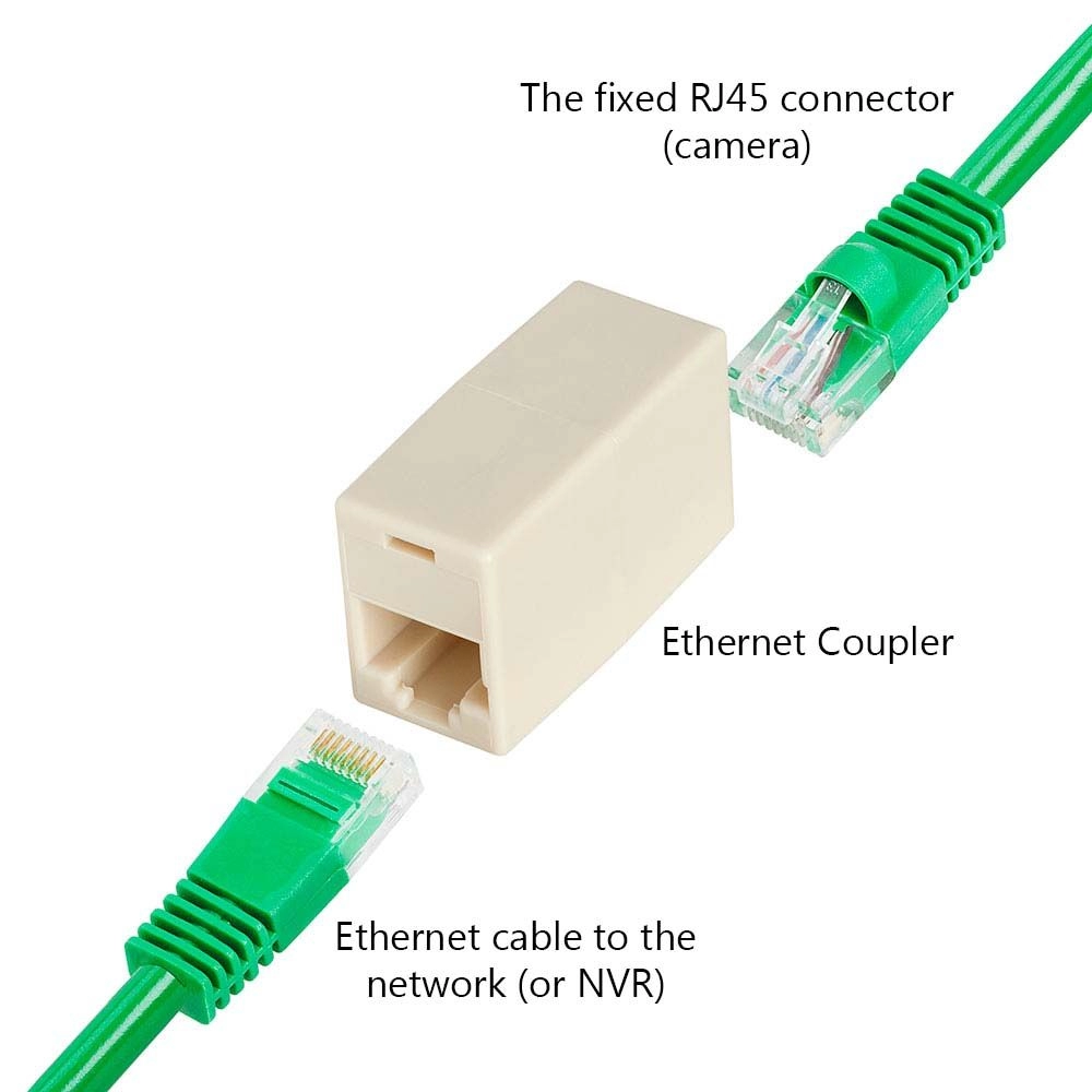 Network Cable Connector / RJ45 Cable Connector / Ethernet Cable Connector (to connect Cat7/Cat6/Cat5e Cable)