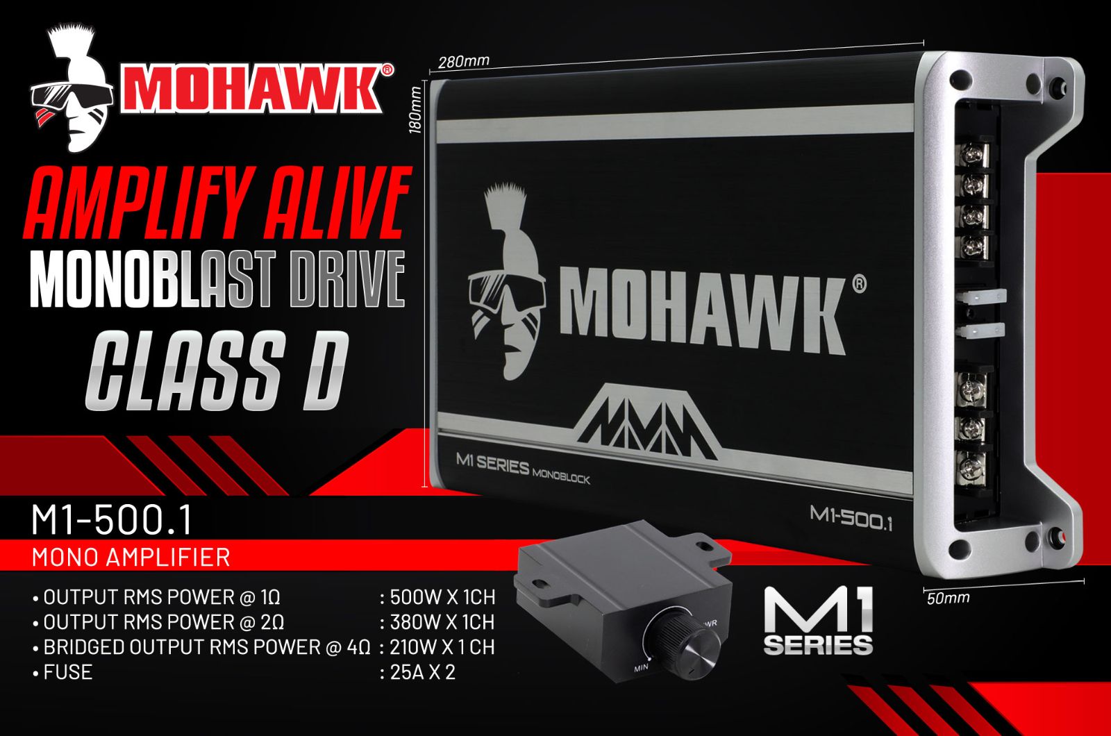 Mohawk Mono Amplifier