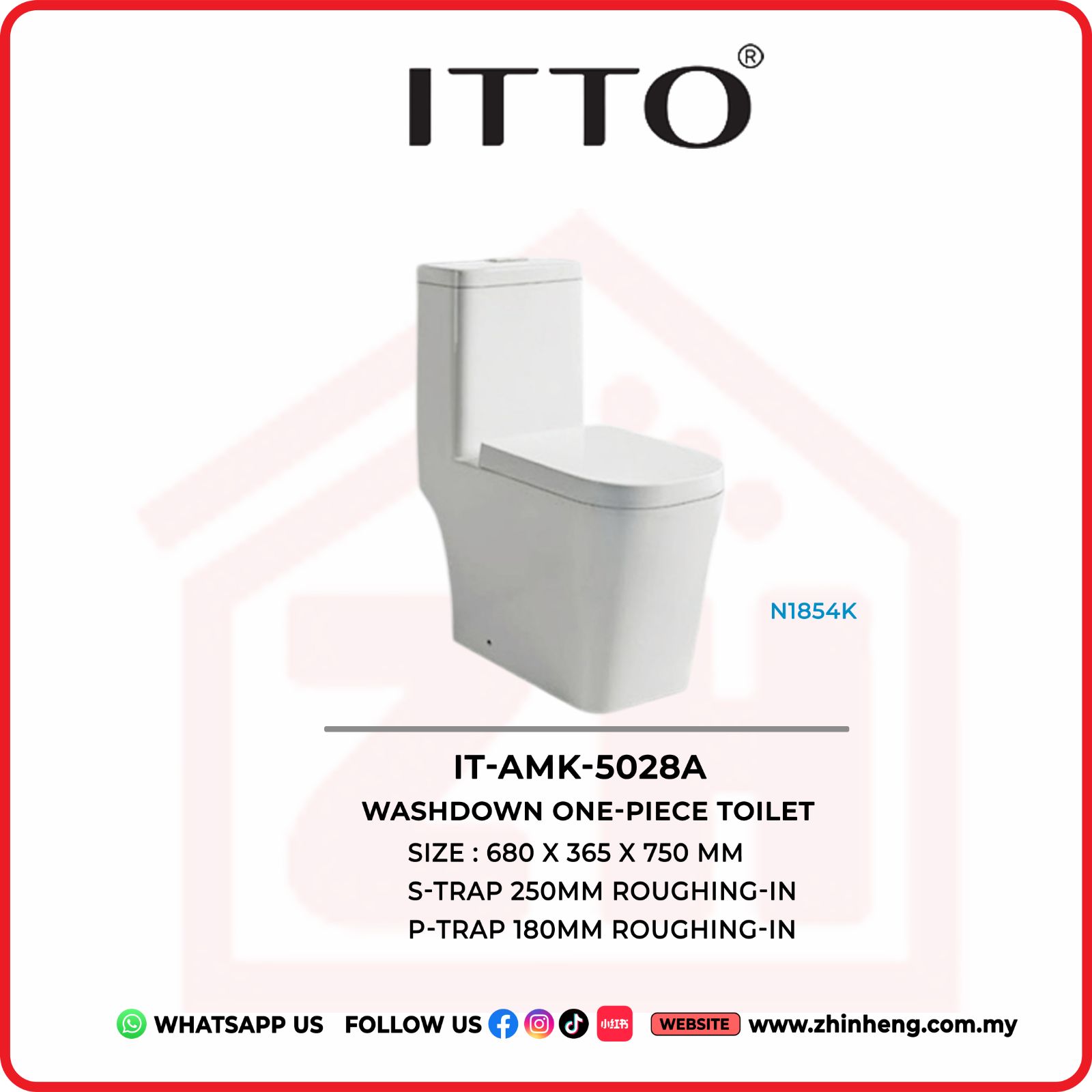 ITTO  Washdown One Piece Toilet  IT-AMK-5028A