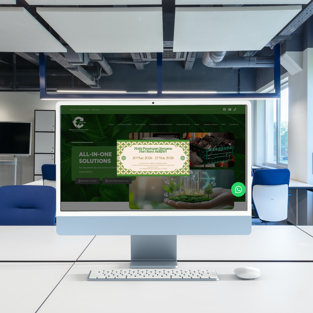 NCR Resources Website Design & SEO Case Study | Confidential Document Destruction in Selangor