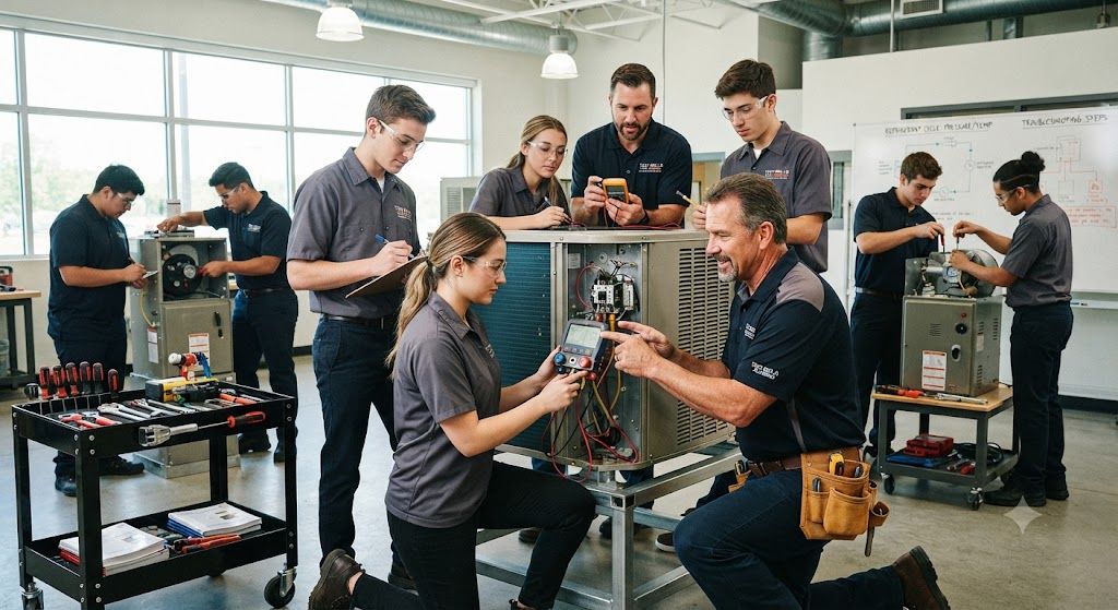 HVAC technician servicing course