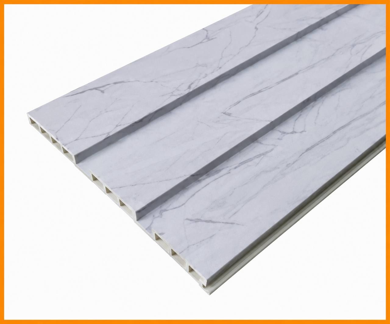 Queensfloor Dinding Fluted Panel Low Square QFPLSS21-07 MOONLIGHT MARBLE