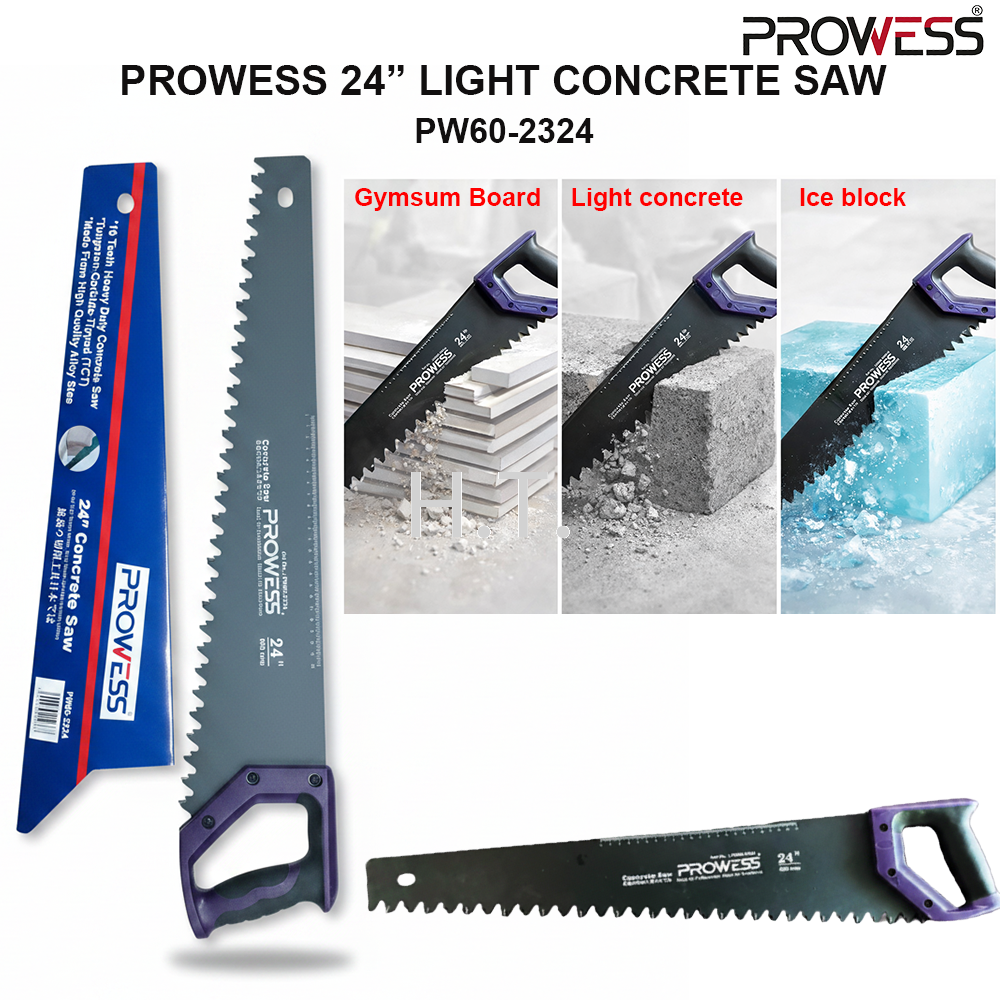 PROWESS 24" LIGHT CONCRETE SAW | HEAVY DUTY HAND CONCRETE CUTTING SAW | CELLULAR CONCRETE & BLOCK CUTTER ( PW60-2324 )