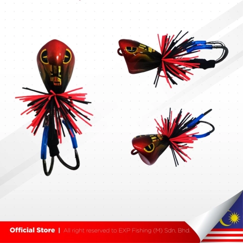 EXP Fire Jaw Jump Frog Snakehead Fishing Lure Woodmade Fishing Lure Penang,  KL, Malaysia Supplier, Manufacturer, Wholesaler, Distributor, Specialist