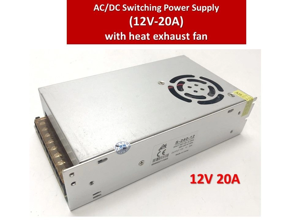 AC To DC Switching Power Supply - 12V5A / 12V10A / 12V15A / 12V20A