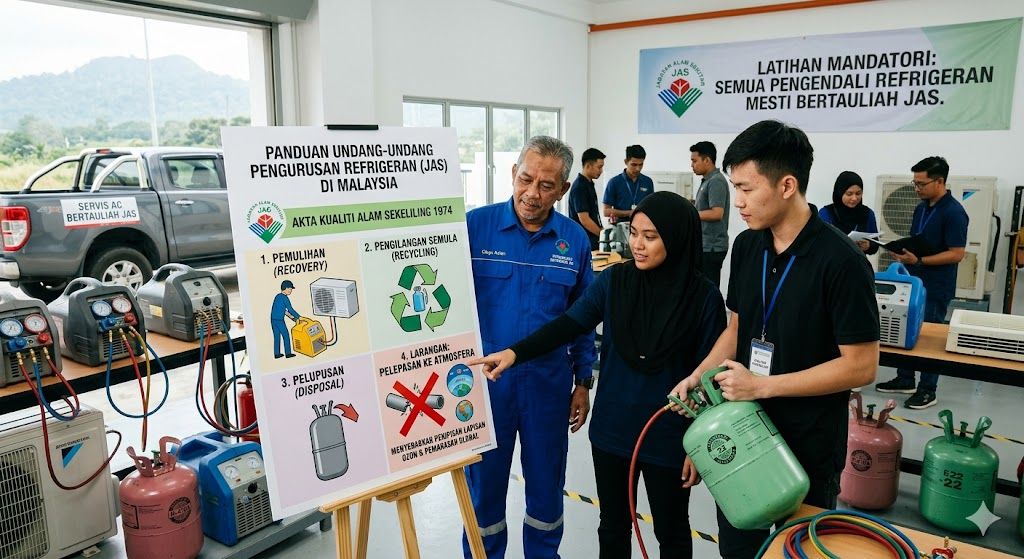 JAS refrigerant handling legal requirements Malaysia