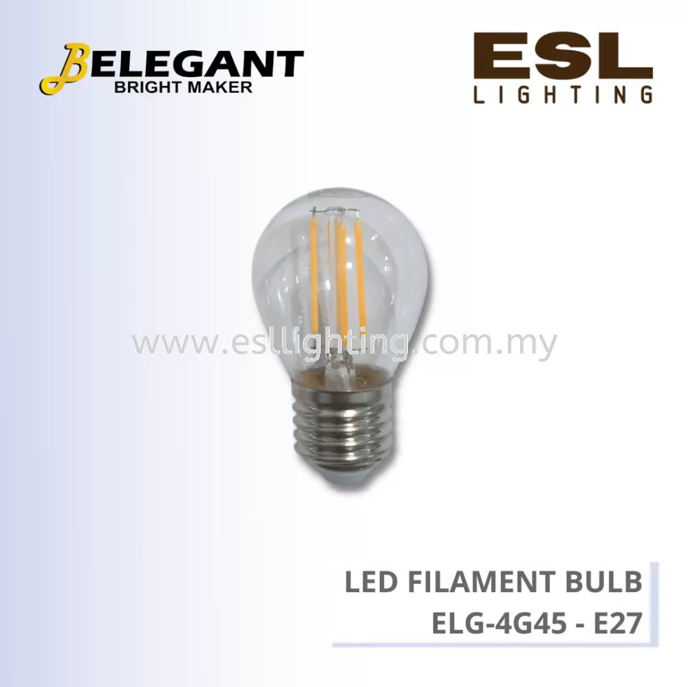 BELEGANT LED FILAMENT BULB E27 4W - ELG-4G45