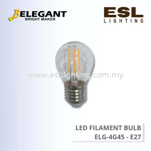 BELEGANT LED FILAMENT BULB E27 4W - ELG-4G45