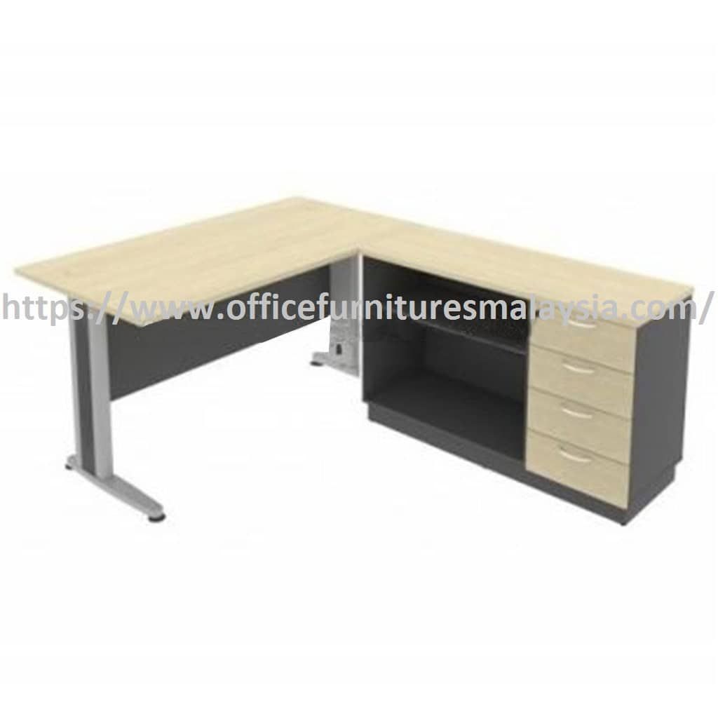 4 ft Modern L Shaped Table OFIM22090