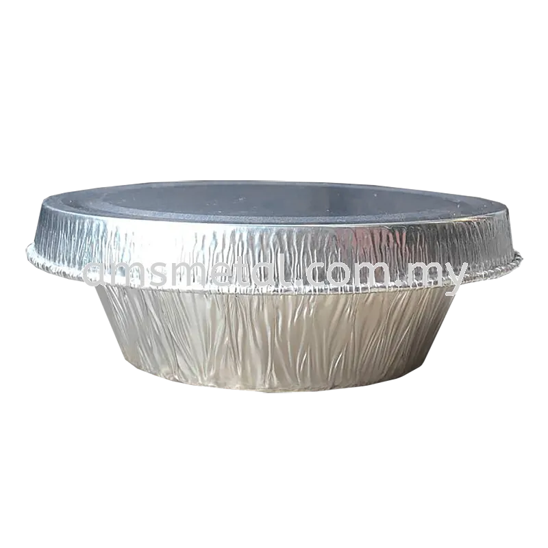 AMS Aluminium Foil Tray with Aluminium Cover 10pcs LoMaiKai Code190 Container Foil Disposable Bakeware Bekas Aluminium