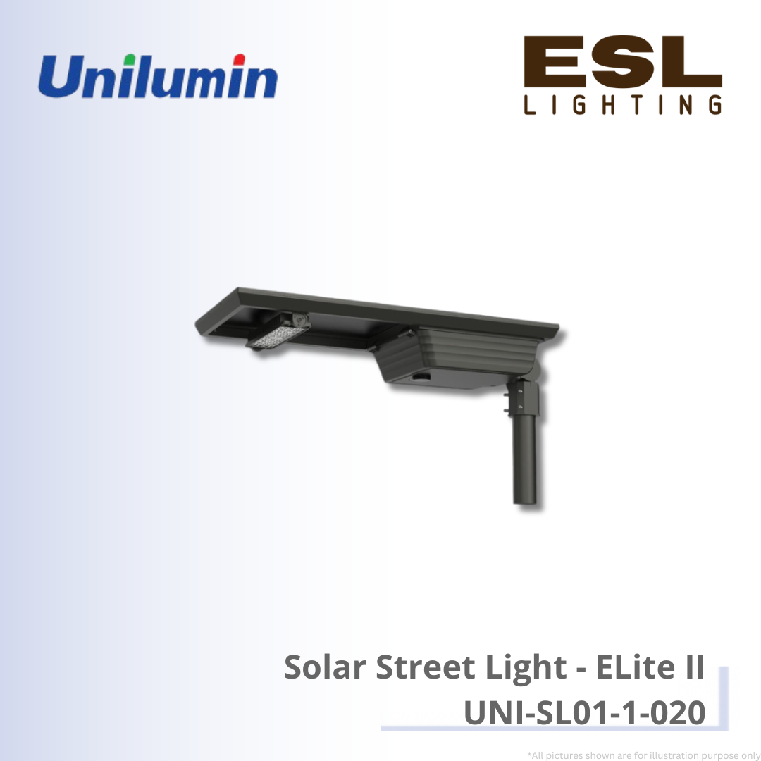 UNILUMIN Solar Street Light ELite II Series - UNI-SL01-1-020 IP66 IK08