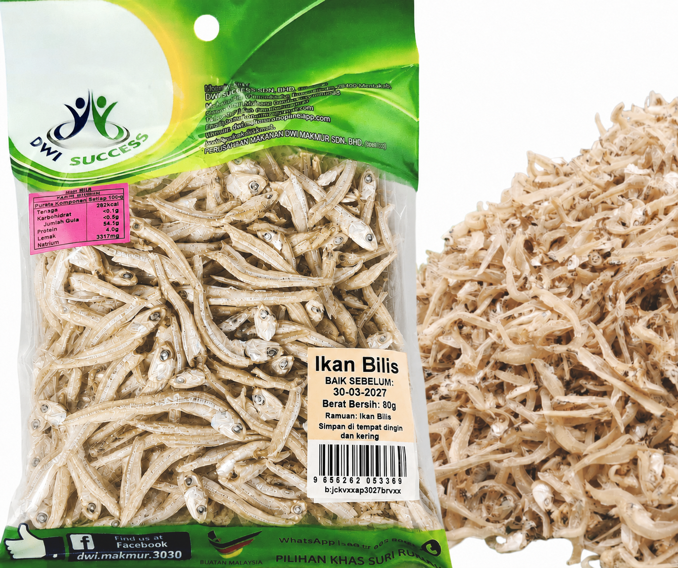 Anchovies 80 Grams RM5.90 X 5 Units C.Dwi Success