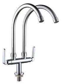 Double Spout Kitchen Pillar Sink Tap ( Codename : SWP-BR-3363 )