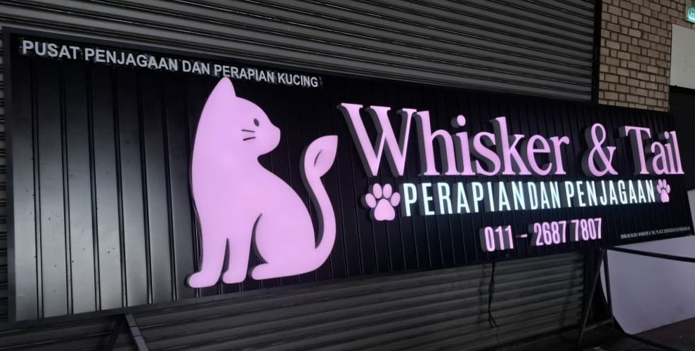 ONE-STOP SIGANGE SOLUTION | 3D LED FRONTLIT + ALUMINIUM STRIP CEILING BASE SIGNAGE MAKER IN JOHOR BAHRU (JB), SKUDAI & PASIR GUDANG