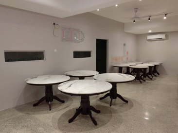 Cafe Furniture Best For Kopitiam Cafe | Smart Top Marble Design Dining Table | Antique Design Wooden Dining Chair | Cafe Furniture Supplier | Kl | Muar Johor | Ipoh Perak | Sungai Buloh | Cameron Highland | Penang Island | Singapore