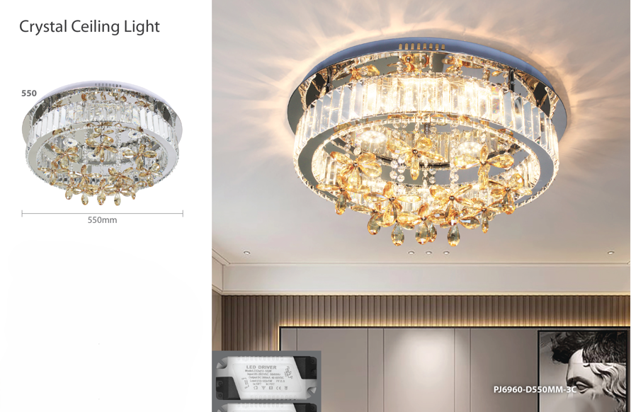 Crystal Ceiling Light