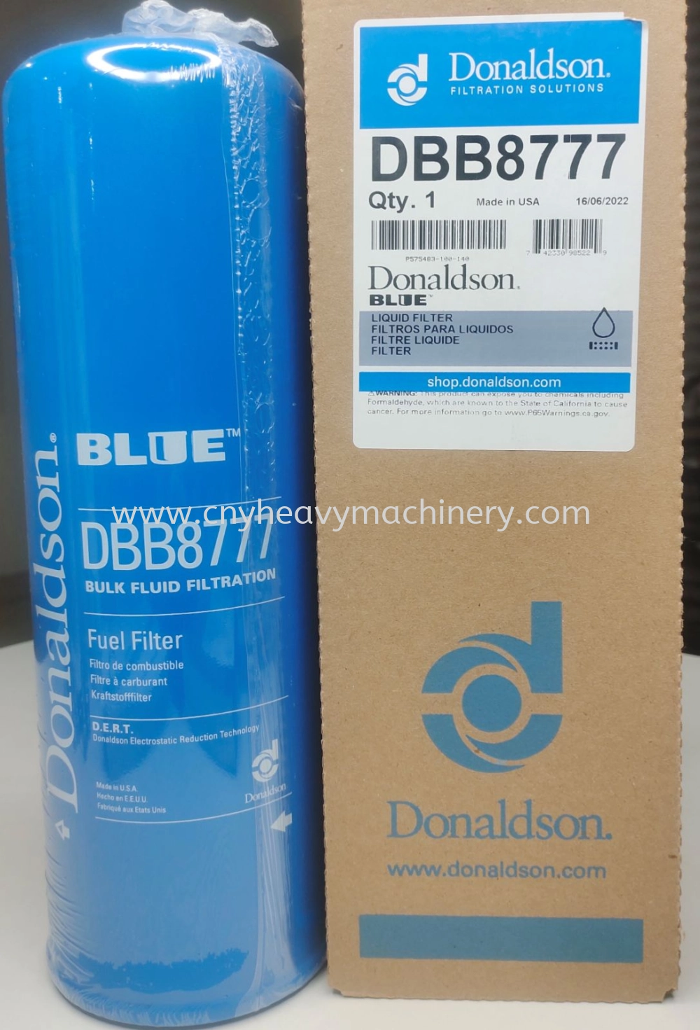 DBB8777 DONALDSON BULK FUEL FILTER SPIN ON DONALDSON BLUE