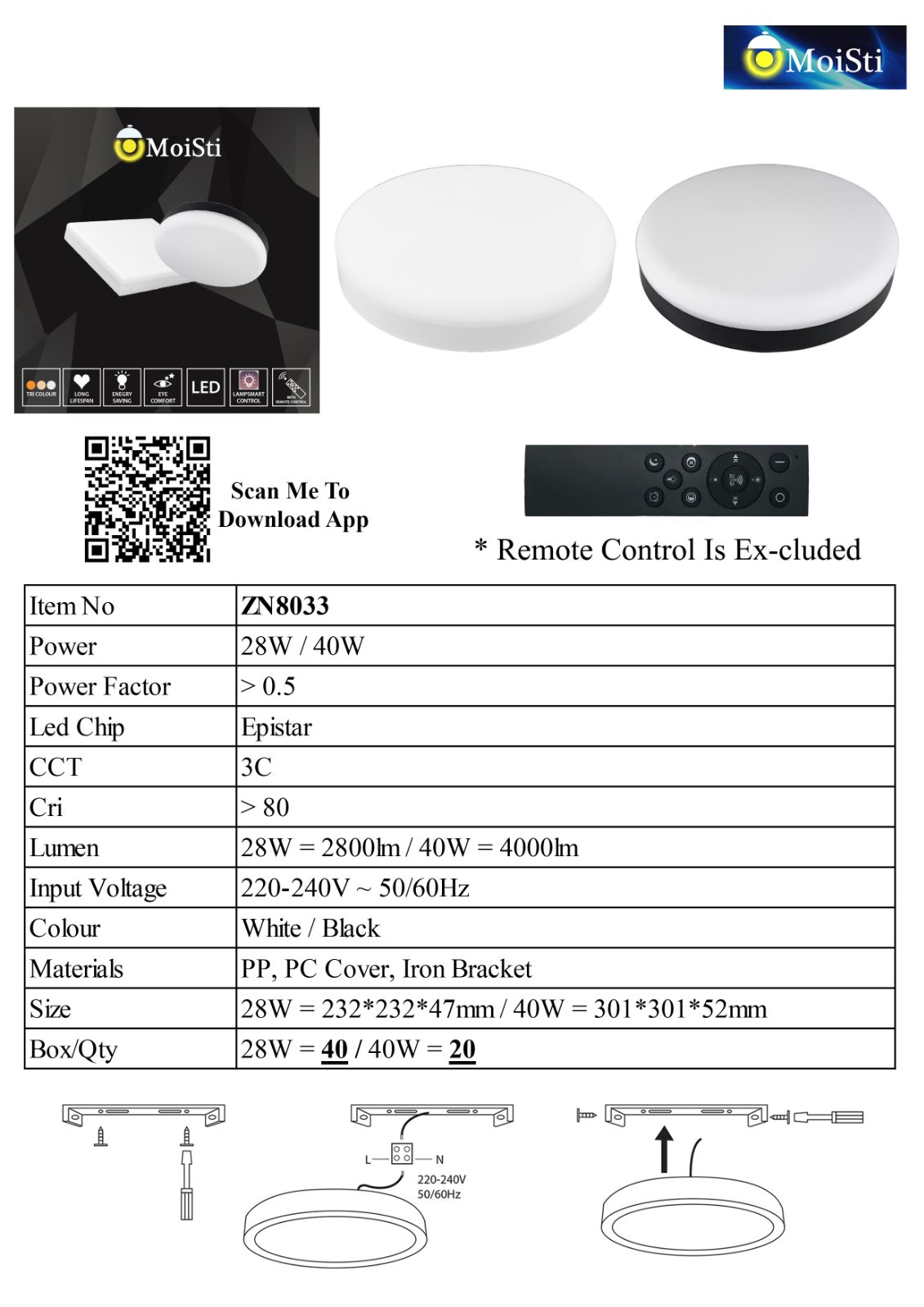 ZN8033 RD BK WH 3C