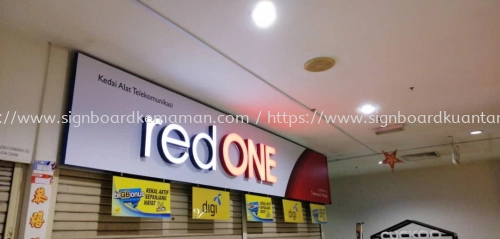 RED ONE 3D LED BOX UP FRONTLIT SIGANGE SIGNBOARD IN KEMAMAN CHUKAI