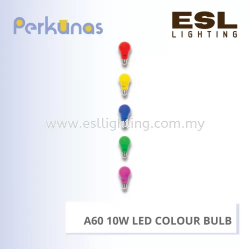 PERKUNAS A60 10W LED COLOUR BULB