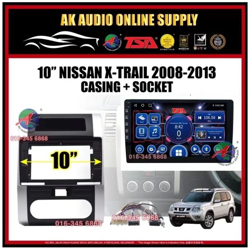 [ MTK 2+32GB ] TSA Nissan X-trail 2008 - 2013 Android 10'' inch Car player Monitor