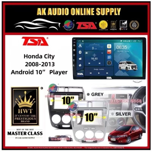 818 2+32GB◾TSA Honda City 2008 - 2013 Android 10'' inch DSP/QLED/CARPLAY Car Player Monitor