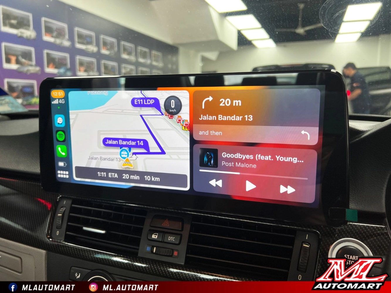 BMW 3 Series E90 Android Monitor (12.3")
