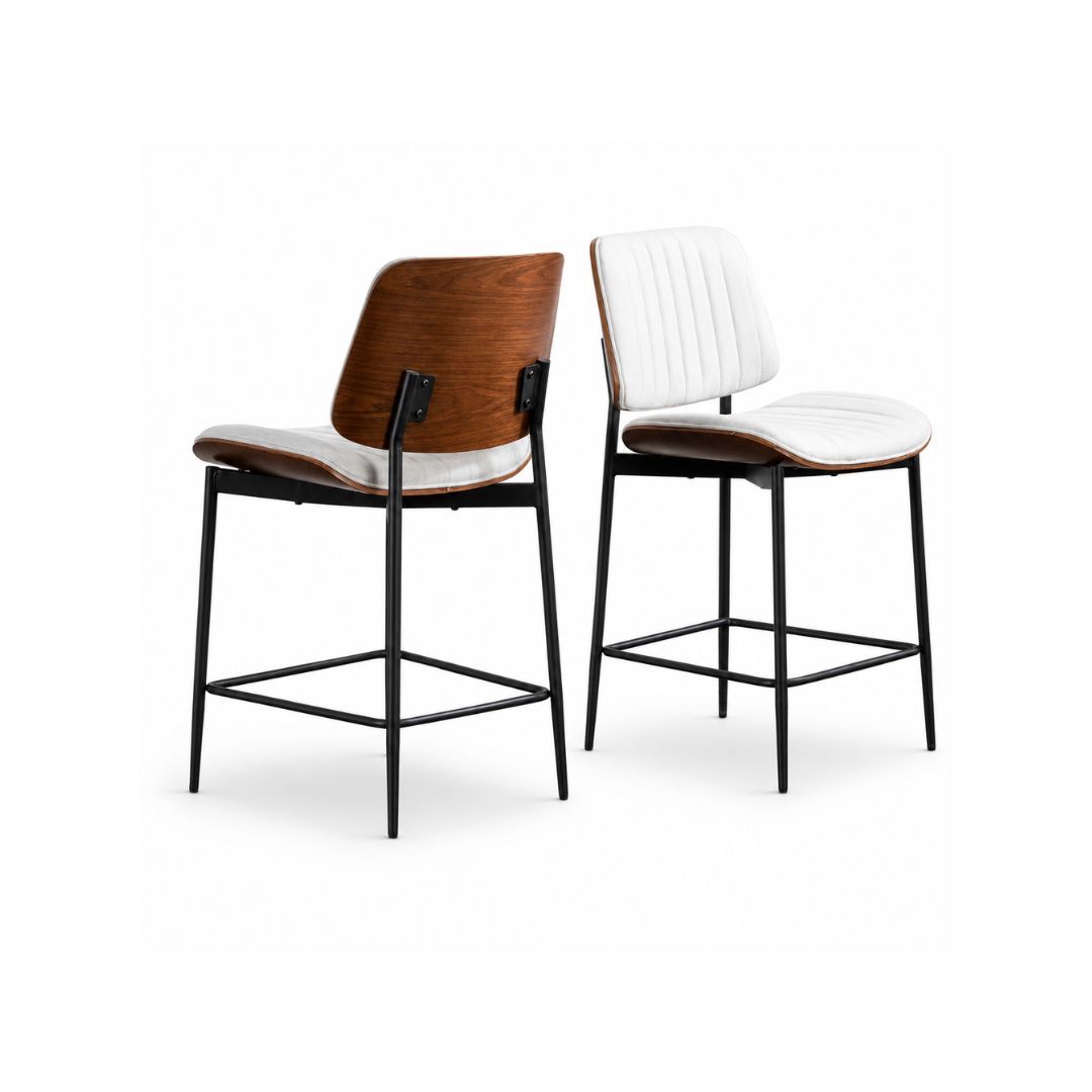 Fabric Bar Chair C/W Metal Leg
