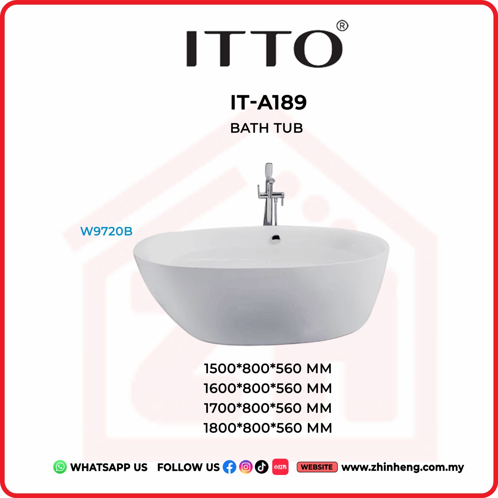 ITTO BATH TUB  IT-A189