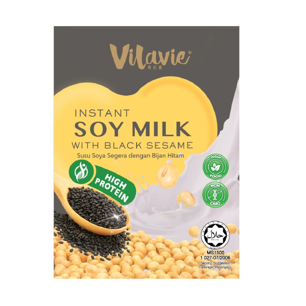 Instant Soy Milk with Black Sesame