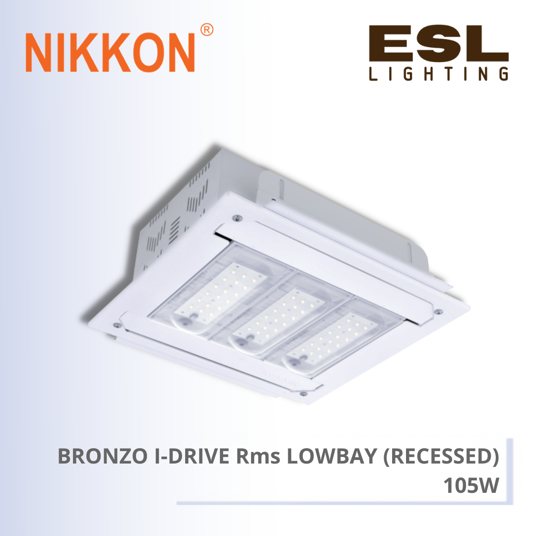 [DISCONTINUE]NIKKON Bronzo I-Drive RMS Lowbay (Recessed) 105W - K03110 105W RMS