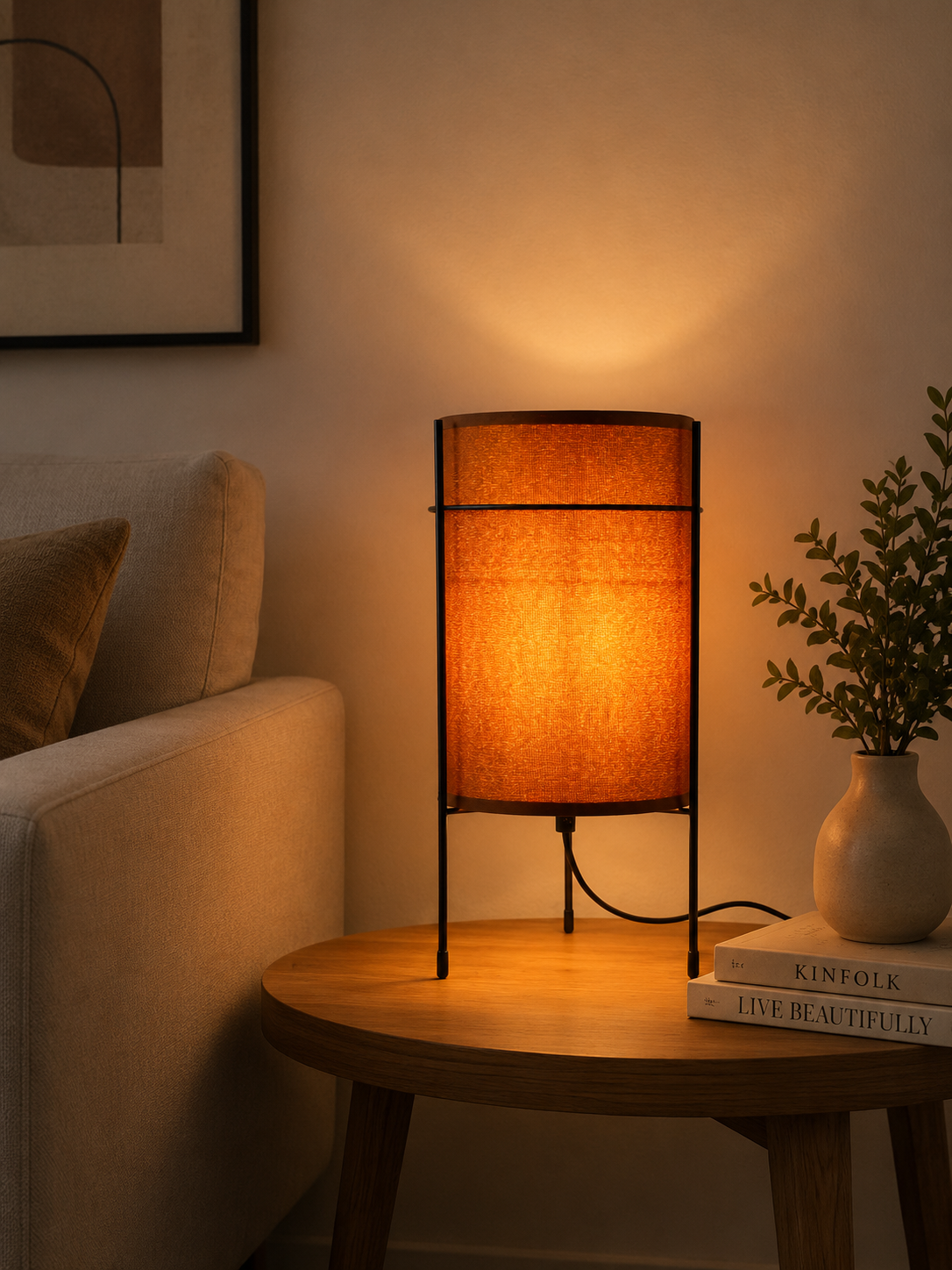 Nordic Table Lamp 2168-COFFEE (using E27 Bulb)