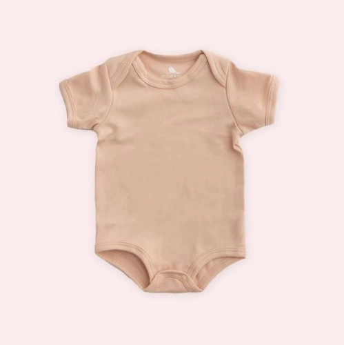 Brightness Apparel Open Envelope Neck Baby Snap Button Romper