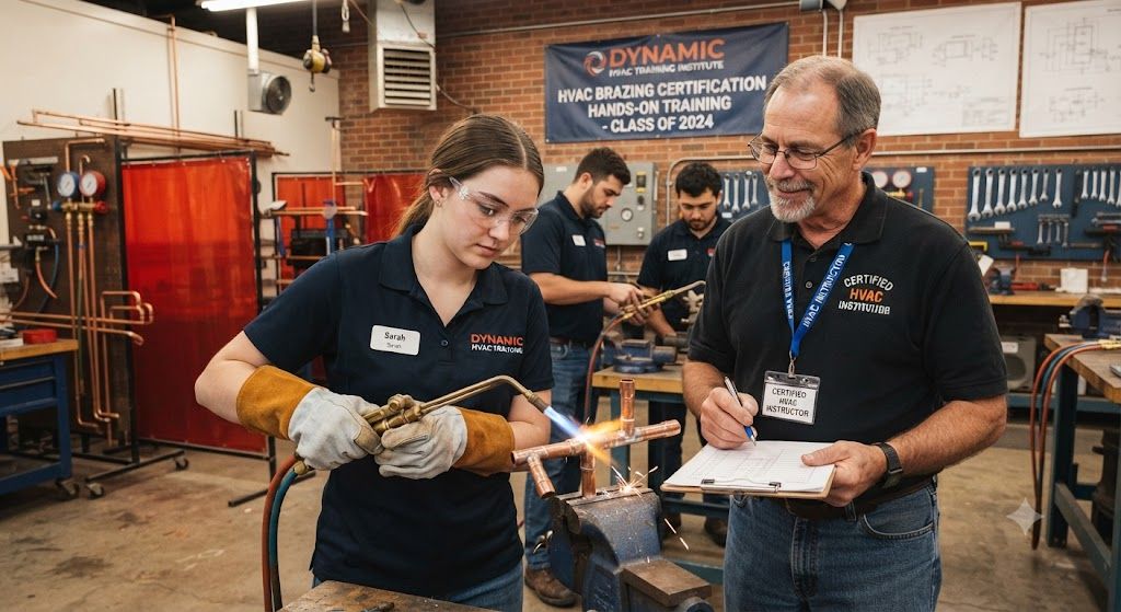 HVAC brazing certification hands-on training