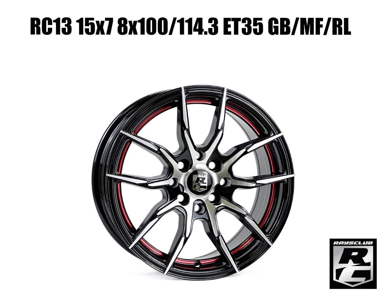 Raysclub RC13 15X7JJ ET35 PCD8X100/114.3 GB/MF/RL