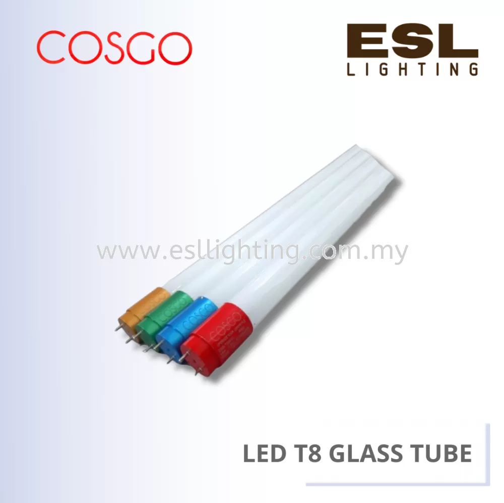 COSGO LED T8 GLASS TUBE 18W - CSG-T8664C/Red / CSG-T8664C/Blue / CSG-T8664C/Green / CSG-T8664C/Yellow