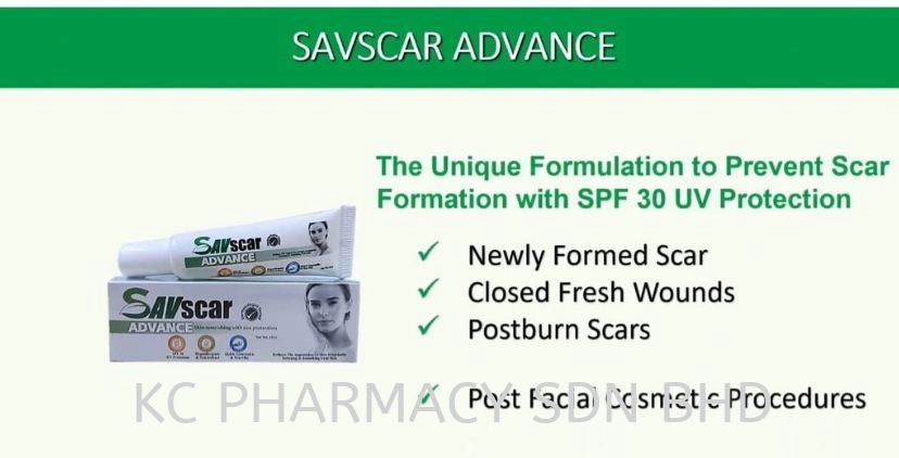 (NEW PRODUCT) SAVSCAR ADVANCE SCAR CREAM 15G