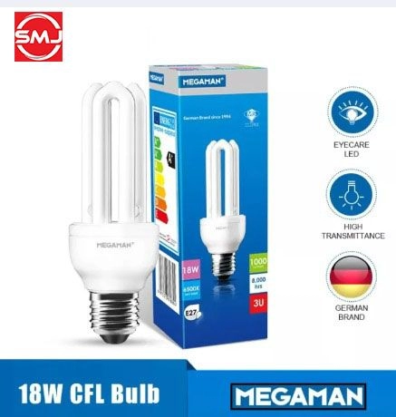 Megaman PLCE T3 3U 18W E27 3000k Warm White LED Bulb (SIRIM Approved) 