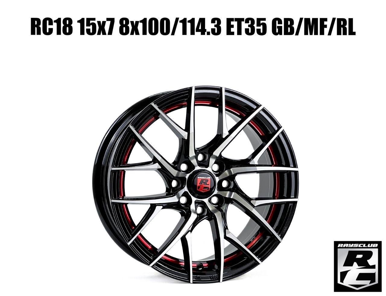Raysclub RC18 15X7JJ ET35 PCD8X100/114.3 GB/MF/RL